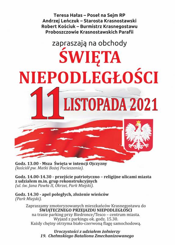 Zapraszamy na uroczyste obchody!