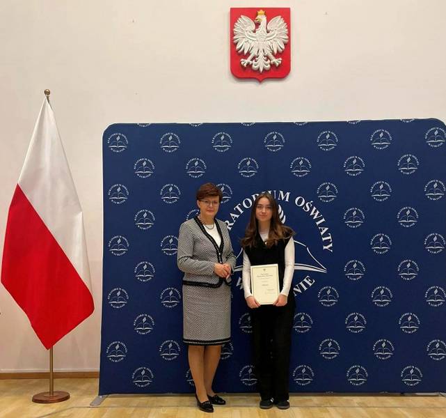 Milena Lis, uczennica I LO im. Władysława Jagiełły w Krasnymstawie - zdobywczyni stypendium Prezesa Rady Ministrów!