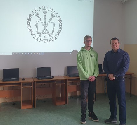Uczeń „Jagiełły" wśród laureatów Konkursu Informatycznego Akademii Zamojskiej 