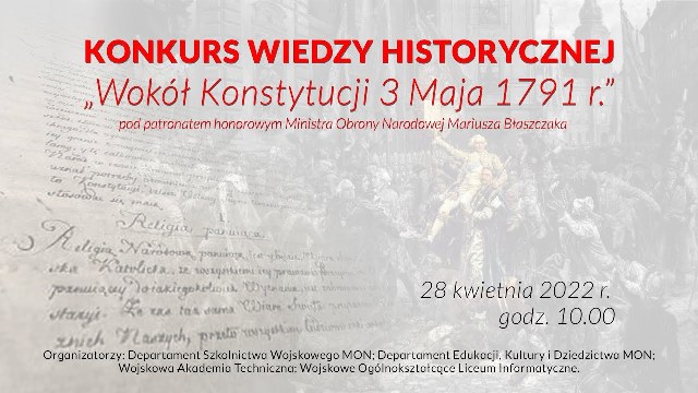 "Wokół Konstytucji 3 Maja 1791 r." - uczniowie "Jagiełły" w Konkursie Historycznym